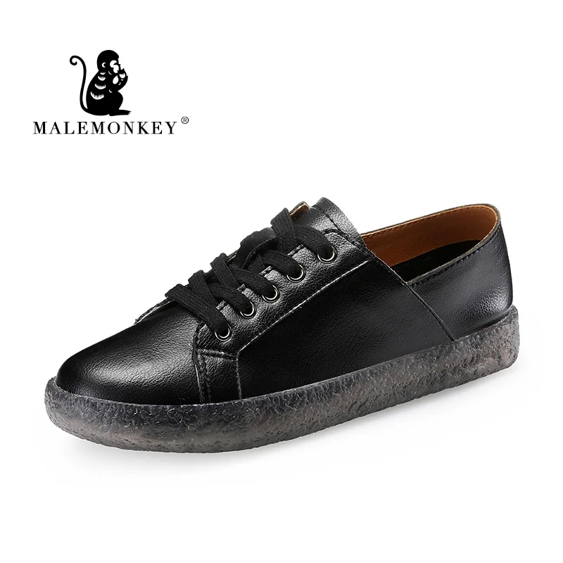 Весна 2020 г. Новая женская обувь модные женские лоферы на платформе с круглым