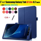 Тонкий легкий чехол для Samsung Galaxy Tab A 7 Lite 8,7 ''2021 T220 T225 T227, чехол со стилусом для Samsung Tab A 7 Lite T220