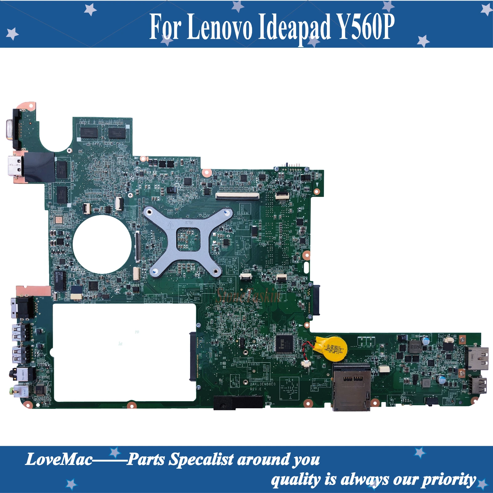 Высокое качество FRU:11013167 Lenovo Ideapad Y560P HM65 Материнская плата 11013167 DAKL3EMB8E0 216-0772003 100%
