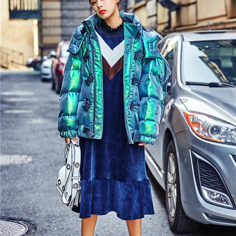 Женская зимняя теплая куртка с капюшоном женское хлопковое пальто 2020 новая мода