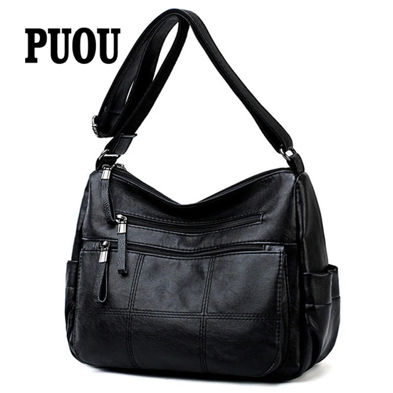 Горячая мягкая кожа Bolsa Роскошные дамские ручные сумки женские через плечо для