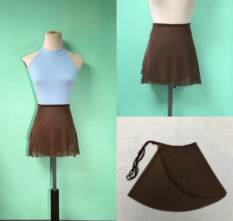 Маленький фартук для балета Высококачественная Мягкая сетчатая однотонная