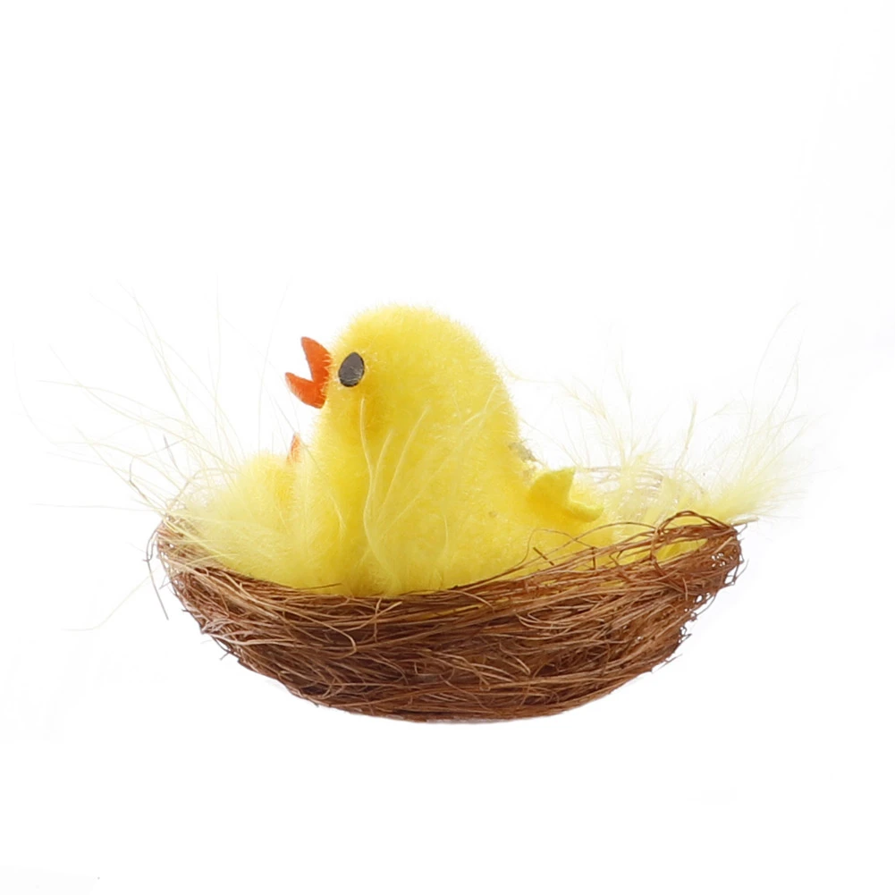 12 шт. пасхальные мини цыплята набор украшения для пасхальных яиц стаканчики