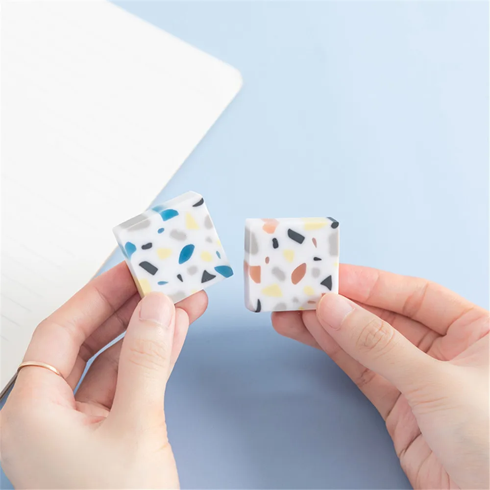 Cute River Stones Pattern Pencil Erasers Students Soft Eraser For Kids Drawing Writing Party Classroom Rewards School Supplies | Канцтовары