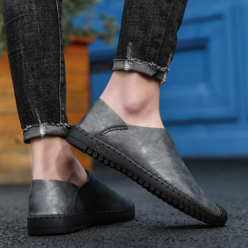 Male Shoe Genuine Leather Men Shoes Men's Fashion Summer Zapatos De Hombre Casual Man Shoes-for-men Breathable Cuero Genuino
