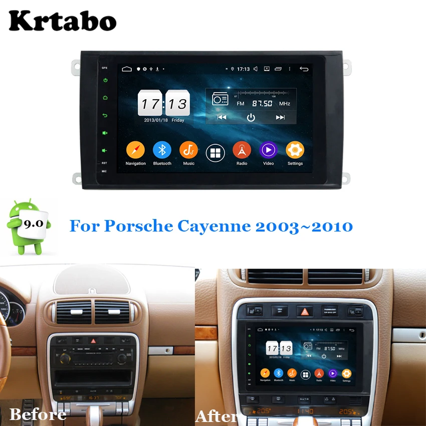 Автомагнитола для Porsche Cayenne 2003-2010 мультимедийный проигрыватель на Android с