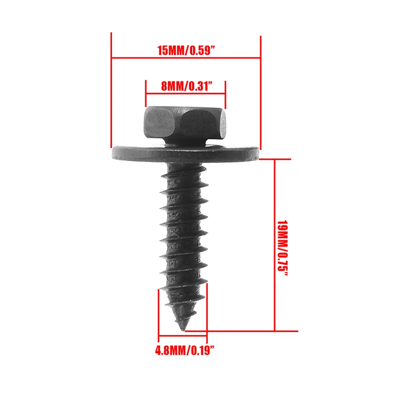 20pcs Steel Chassis Engine Guard Metal Nut/Screw Washers U-shape Clip Accessories Fit for BMW | Автомобили и мотоциклы