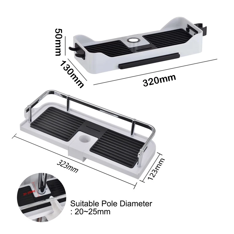 Стеллаж для хранения душа органайзер полки ванной комнаты поднос шампуня