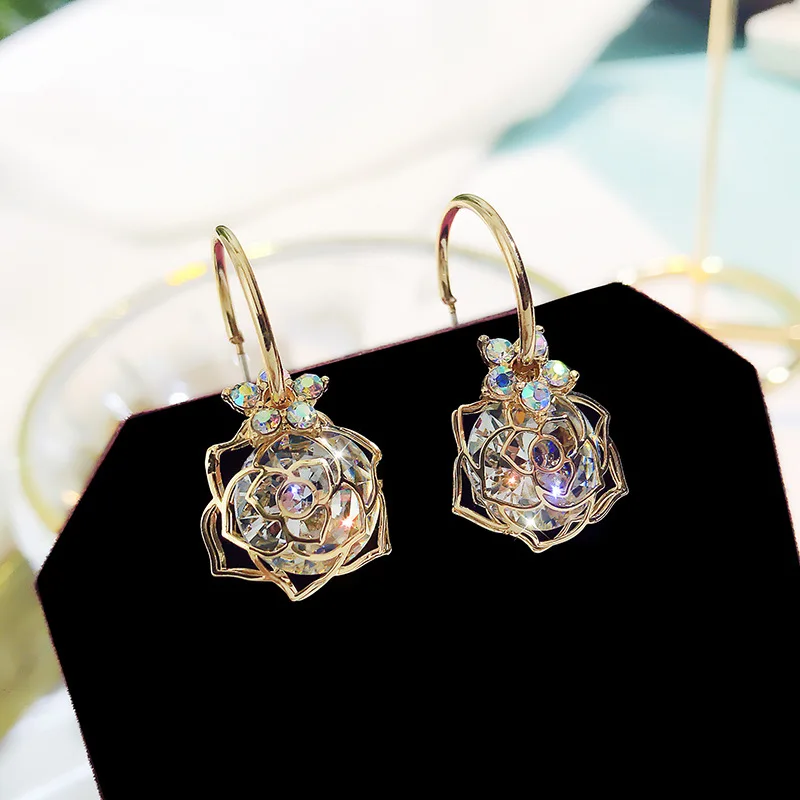 Модные Многослойные Круглые геометрические серьги капли черные круглые в форме