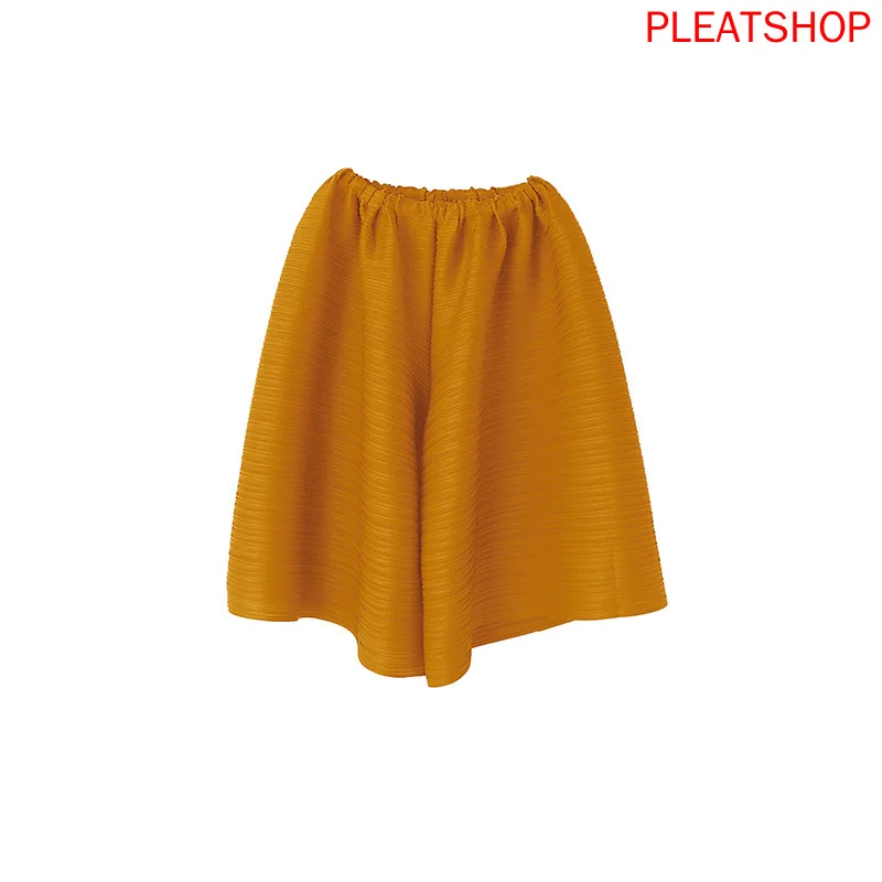 

Summer New Thin Fashion Casual Pants Mid-Waist Slim Casual Pants Wide Leg Pants Medium Trousers MIYAKE Pleats