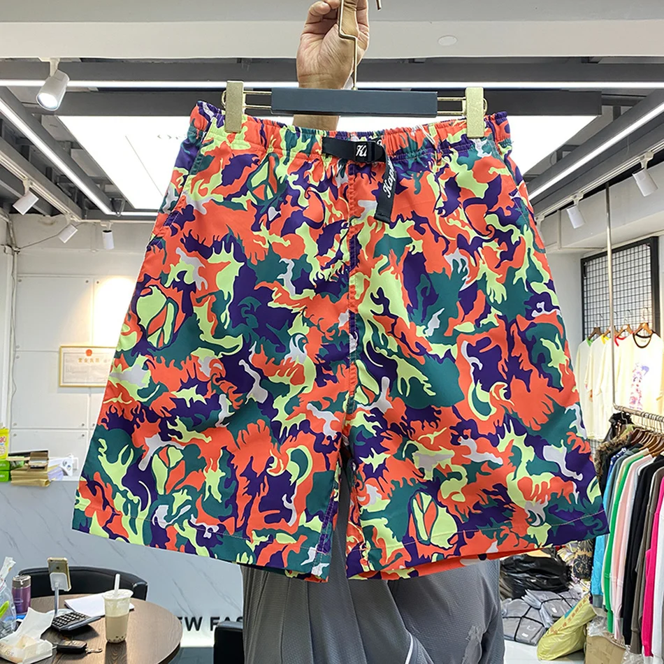 

New Kapital Mesh Shorts Men Women 1:1 Best Quality Summer Style Waterproof Breathable Drawstring men casual shorts