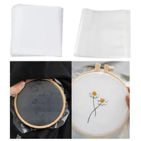 4pcsset water soluble embroidery stabiliser wash away cold water soluble film water solute embroidery backing diy craft making