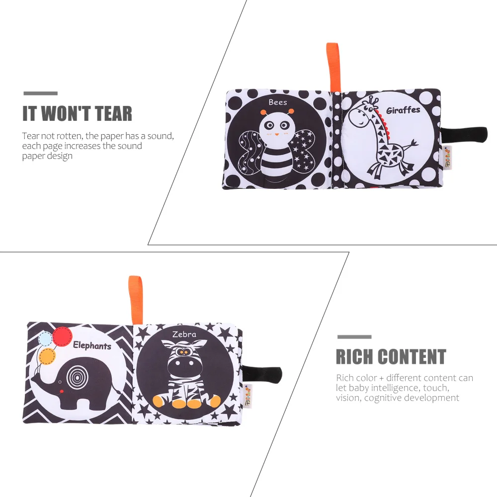 

Baby Cloth Book Toddlers Infants Boys and Girls Early Educational Cloth Book