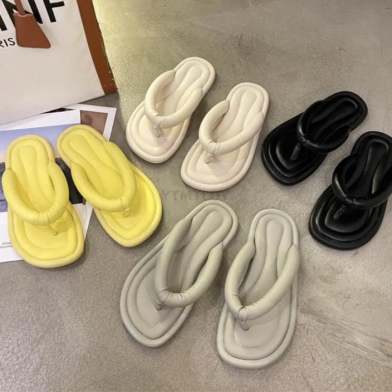 

Shoes Slippers Flat Luxury Slides Rubber Flip Flops Women Female Beach Designer 2021 Indoor Ytmtloy Zapato Mujer House