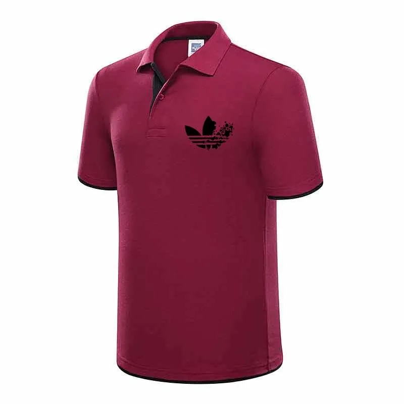 Новая брендовая модная одежда Мужская рубашка поло мужская деловая Повседневная