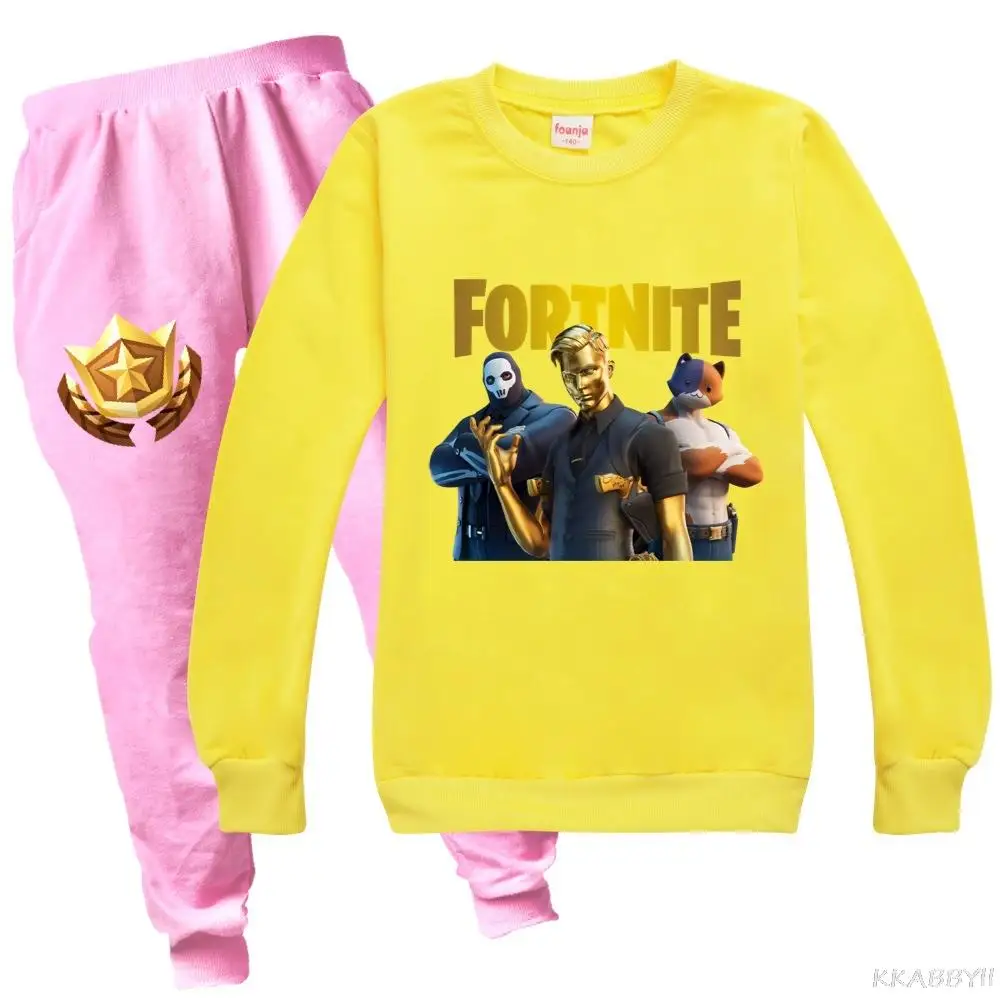 Демисезонные комплекты одежды для маленьких мальчиков Fortnites костюм детская