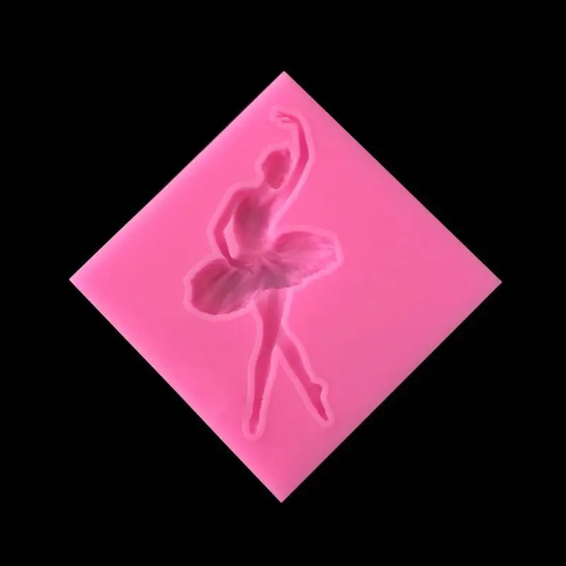 Балетные костюмы для девочек Танцы Fondant (сахарная) силиконовая форма свеч Шоколад