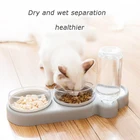 Семейная миска для кошек, автоматическая кормушка, бутылочка для воды для кошек, товары для собак, товары для домашних животных, котят