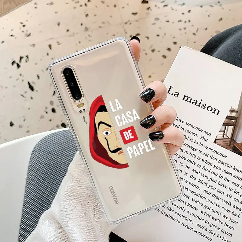 

Spain TV Money Heist House Phone Case Transparent for Samsung A71 S9 10 20 HUAWEI p30 40 honor 10i 8x xiaomi note 8 Pro 10t 11