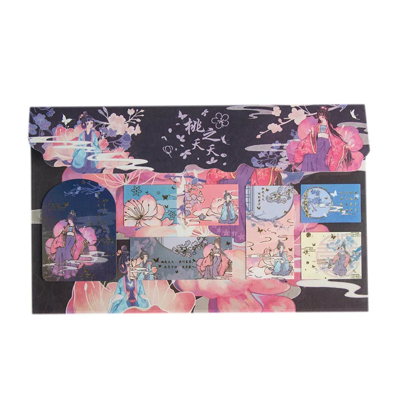 

8pcs/pack Vintage Chinese style Mini Paper Sticker Decoration Diy Ablum Diary Scrapbooking Label Sticker Kawaii Stationery gift