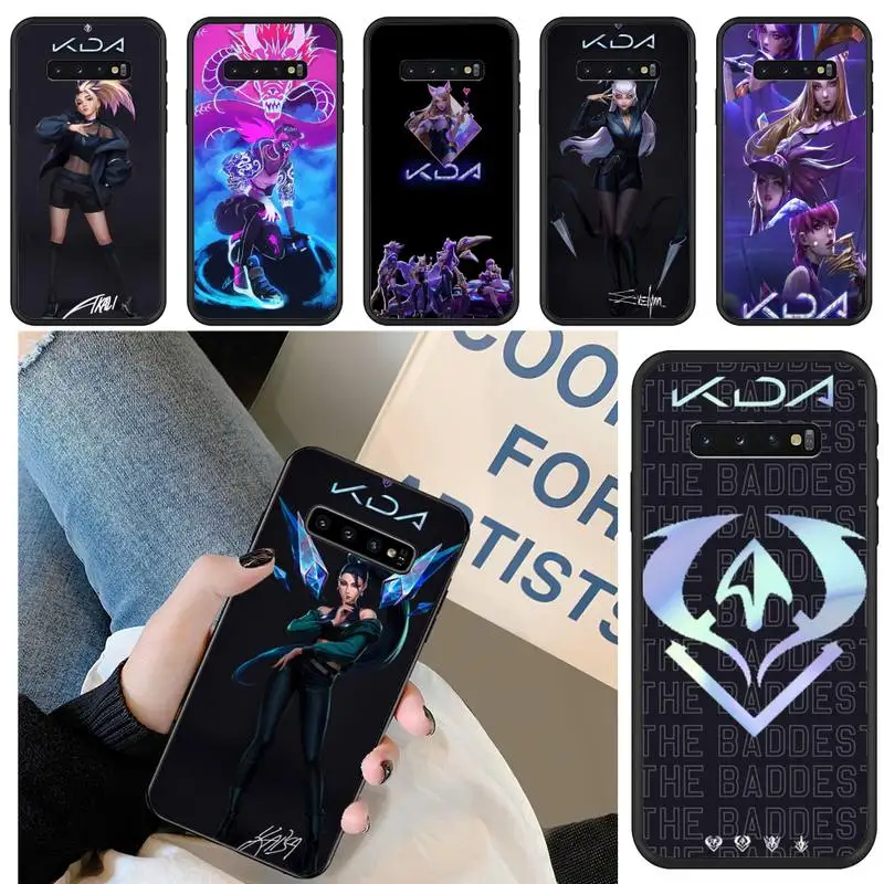 

LOL KDA Ahri Akali Kaisa Seraphine Phone Case For Samsung Galaxy S6 S7 Edge Plus S8 S9 S20Plus S20ULTRA S10lite 2020 S10 Case