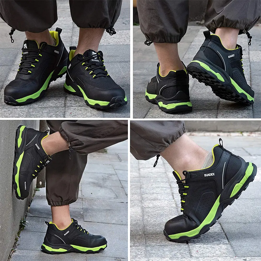 SUADEX Safety Shoes Men Anti-Smashing Steel Toe Boots Indestructible Work Sneakers Breathable Composite EUR Size 37-48 | Обувь