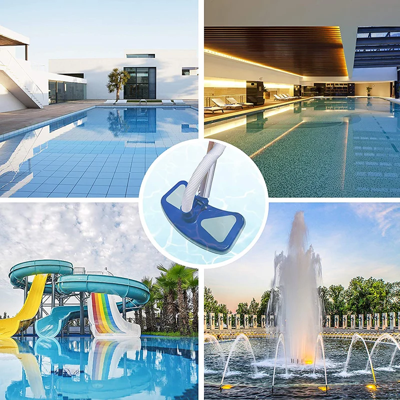 

Weighted Butterfly Pool Vacuum Head with Bottom Nylon Brushes Convenient Durable Portable for Swimming Pools HVR88