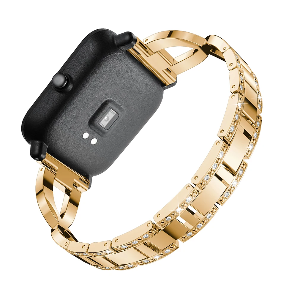 Ремешок для часов 20 мм Xiaomi Huami Amazfit GTS /Bip Lite Youth браслет из нержавеющей стали и