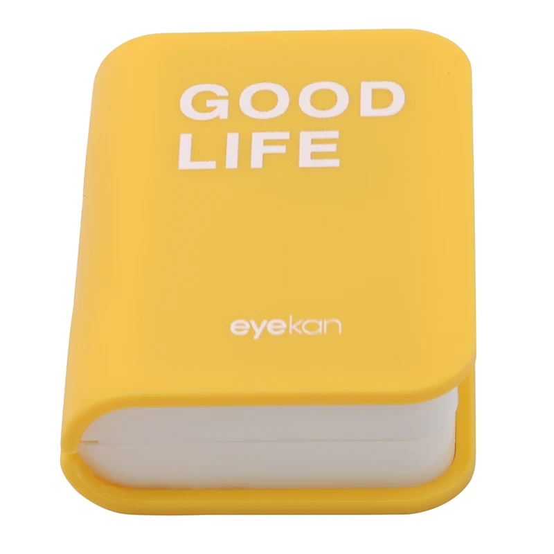 

Mini Contact Lens Case For Travel Portable Container Soft Contact Lenses Resistant Plastic Book Shaped Contact Lenses Boxes