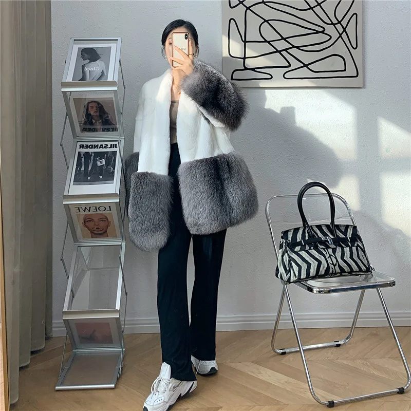 2021 новые кожаные пальто 100% с натуральным мехом Женская зимняя обувь Теплые черно