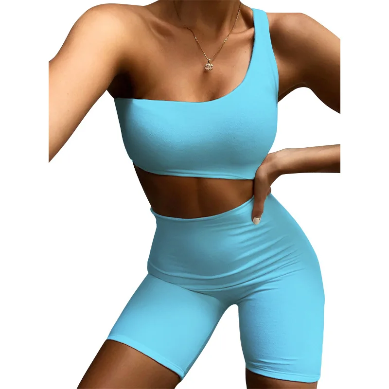 Nữ Gợi Cảm Rỗng Mông Jumpsuit Ngắn Mùa Hè Áo Tập Gym Màu Áo Thể Thao Nữ Thể Thao Jumpsuit Nhà Tập Thể Dục Slim