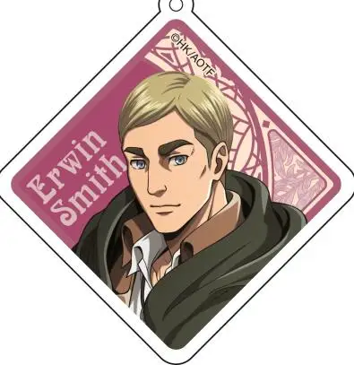 

Uniform Theme Square Attack on Titan Anime Acrylic Pendant Rival Ackerman Eren Jger Mikasa Ackerman Cartoon Keychains Trinkets