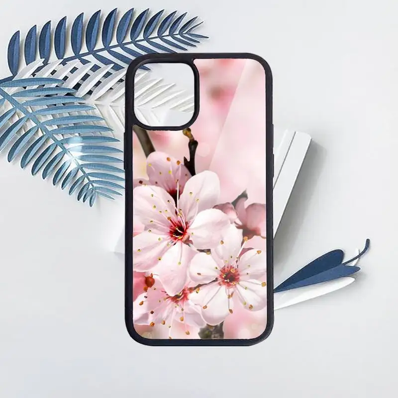 

Cherry blossoms flower Phone Case for iPhone 11 12 pro XS MAX 8 7 6 6S Plus X 5S SE 2020 XR Hard PC