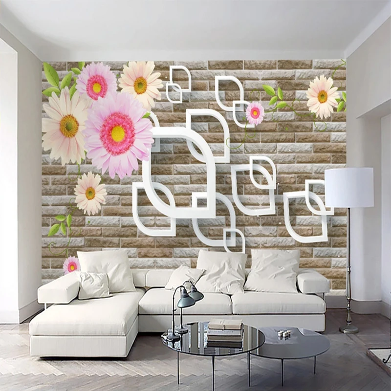 

Flower Wallpaper For Home Decoration Modern Designer Custom 3d Wallpaper