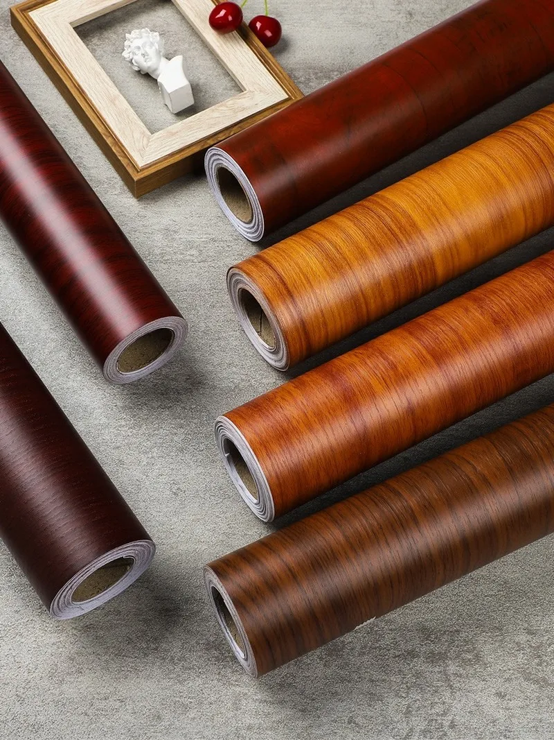 

Настенные виниловые обои 3 м, водонепроницаемая древесина, стикер «сделай сам» для гардероба, кабинета, двери, мебели, винтажный Декор для го...