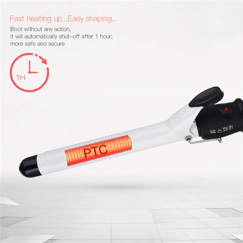 

Electric 32mm Professional Nano Ceramic Hair Curler Constant Temperature Curling Wand Roller Waver Curl Hair Styling Tools 50