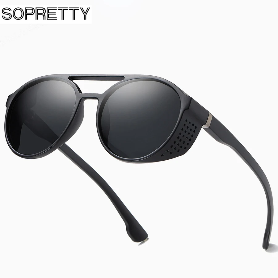 SOPRETTY 2020 брендовые классические круглые поляризационные солнцезащитные очки для
