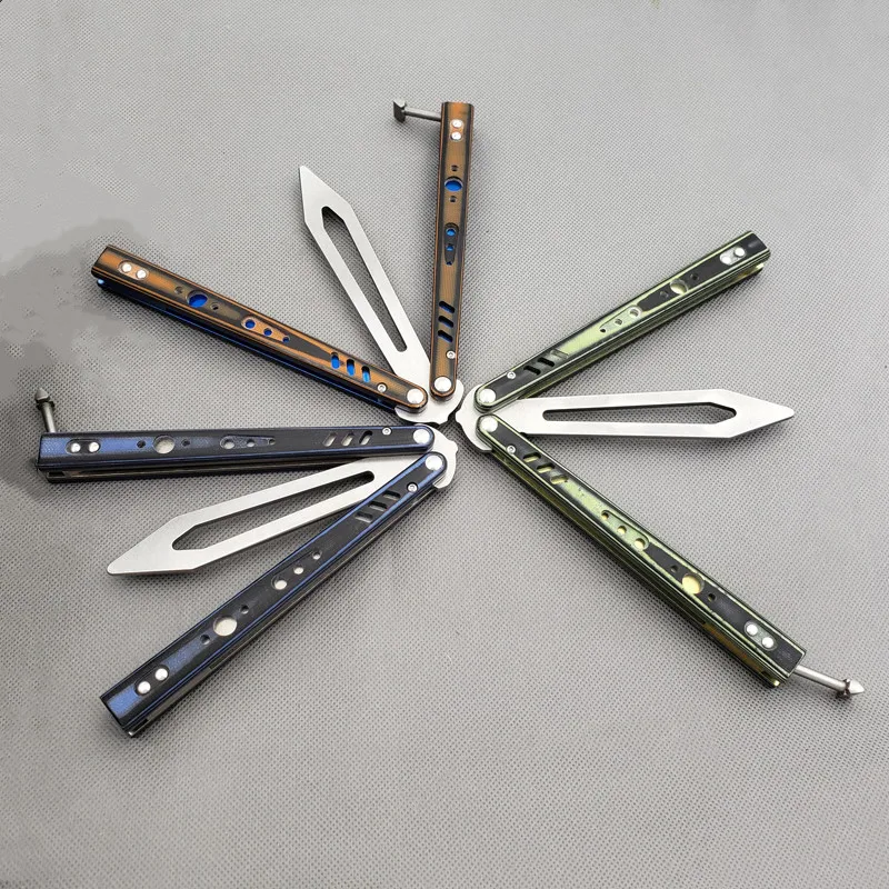 3 Colors Theone BRS Rep Butterfly Trainer Knife Kil BeeD2 Blade Bushing System Jilt Knifes G10+titanium Handle EDC Tool | Инструменты