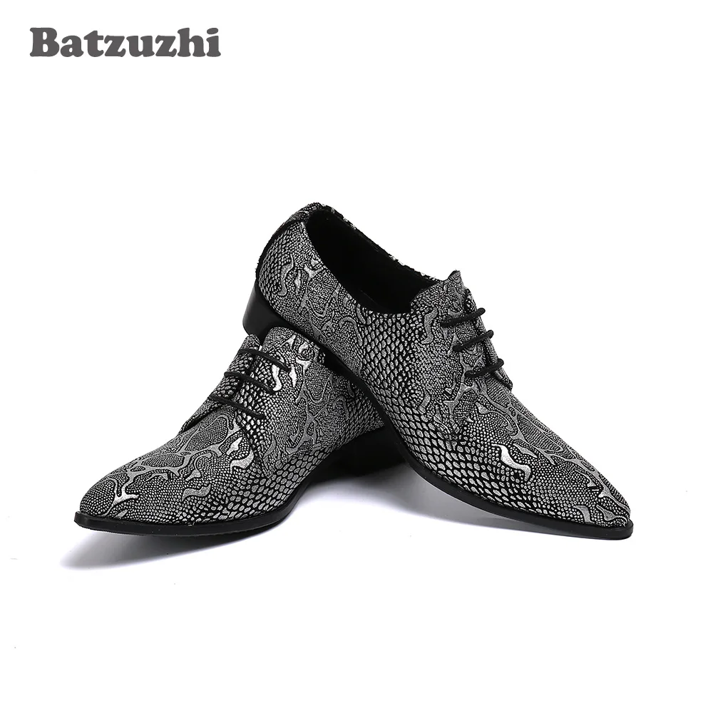 Men Fashion Shoes Men Pointed Toe Lace-up Leather Business Shoes For Men,big Sizes Us6-12
