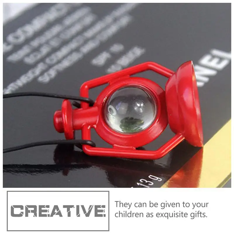 

2Pcs Doll House Decorations Kerosene Lamp Ornaments Children Toy Props (Red)