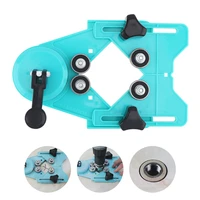 adjustable engineering plastic tile hole locator with rubber suction cup and 4 83mm clamping range for glass tile openings