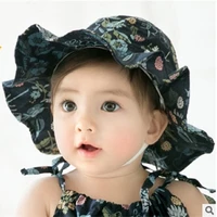 toddler hat baby girl infant 1 2y floral tire summer spring beach sunshade cap cute kids petal beanies