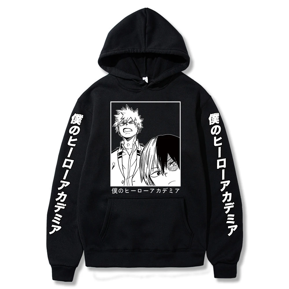 

Толстовка унисекс в стиле Харадзюку с надписью «Моя геройская Академия»