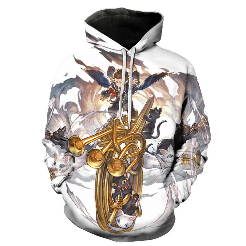

2021 spring and autumn anime war 3D printing pattern men's and women's hoodies handsome casual sweatshirts fashion hooded sweate