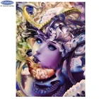 5D алмазная живопись сделай сам, осьминог, женщина, алмазная живопись, вышивка крестиком, Алмазная мозаика, пазл, рукоделие, украшение для дома