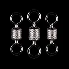 WALK FISH 50 шт.лот рыболовные Вертлюги шарикоподшипник поворотный с безопасной защелкой твердые кольца Поворотный шарнир для ловли карпа рыболовные аксессуары