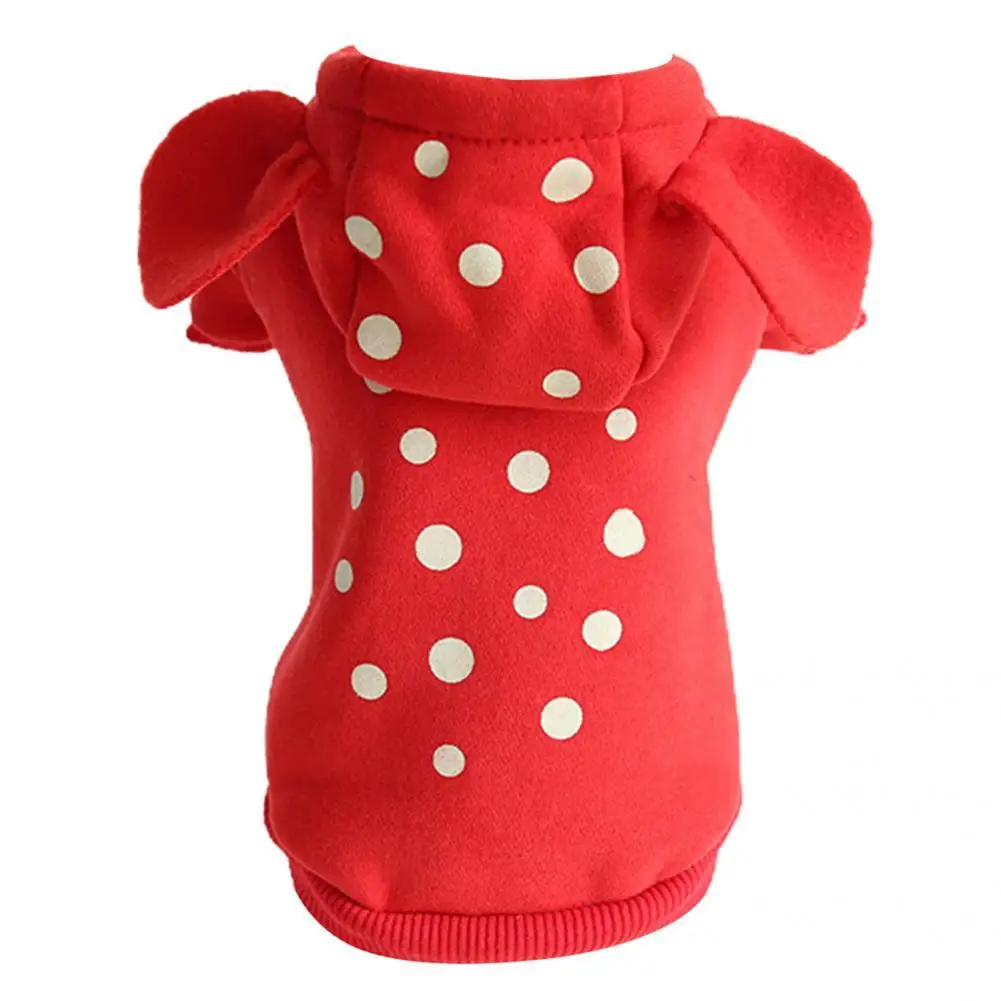 

Stretchy Stylish Winter Dog Hoodie Sweaters with Button Dog Hooded Shirt Cute for Daily Wear