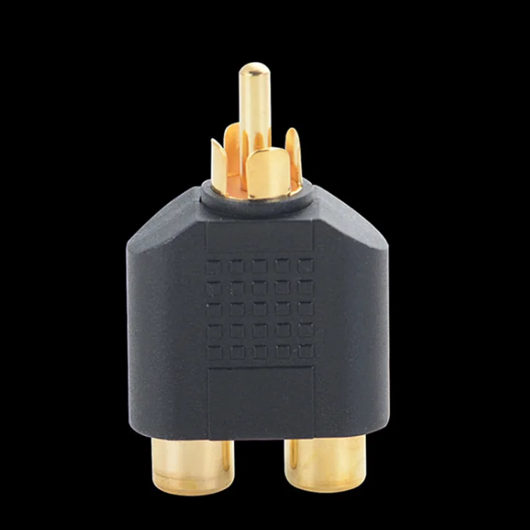 2 шт./лот RCA Y сплиттер AV аудио видео Подключите конвертер 1 Мужской до dvi переходник