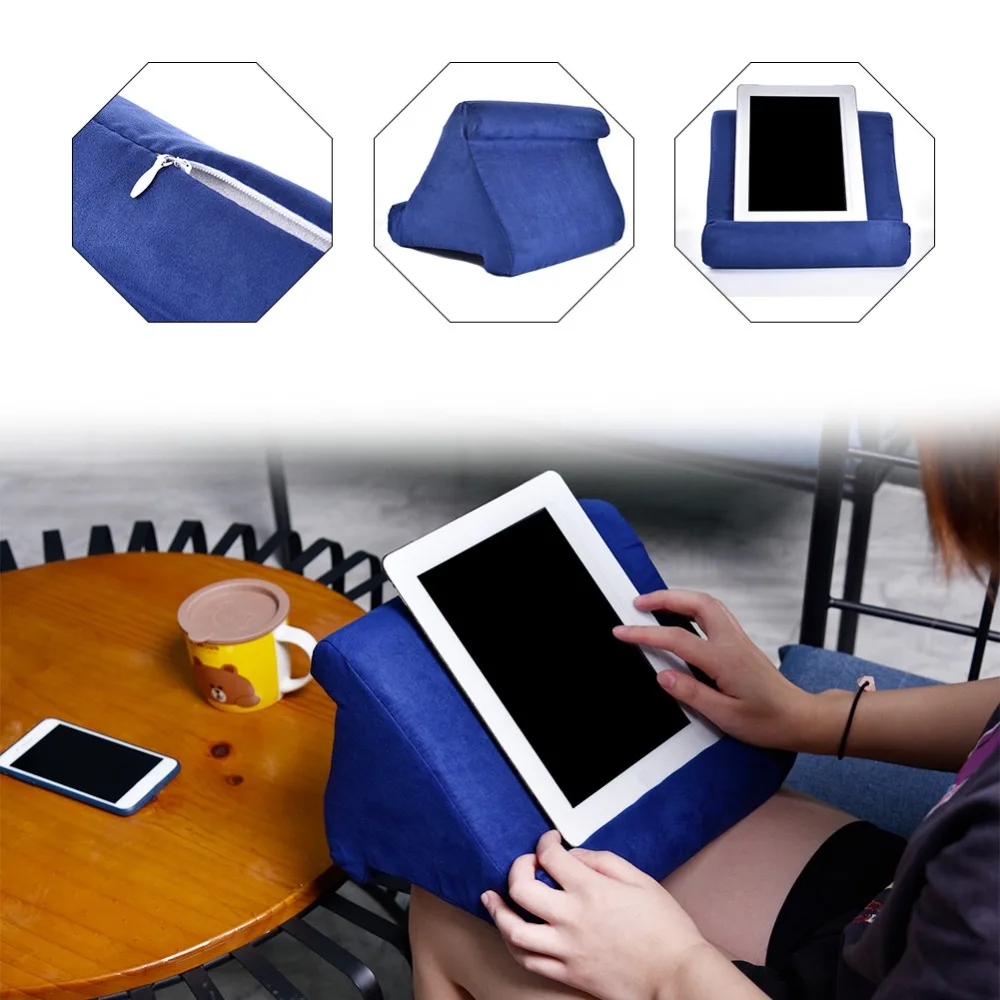 10 цветов Высокое качество мульти-Угол Мягкая Подушка Подставка для Ipad, планшетов, читателей, смартфонов книги журналов