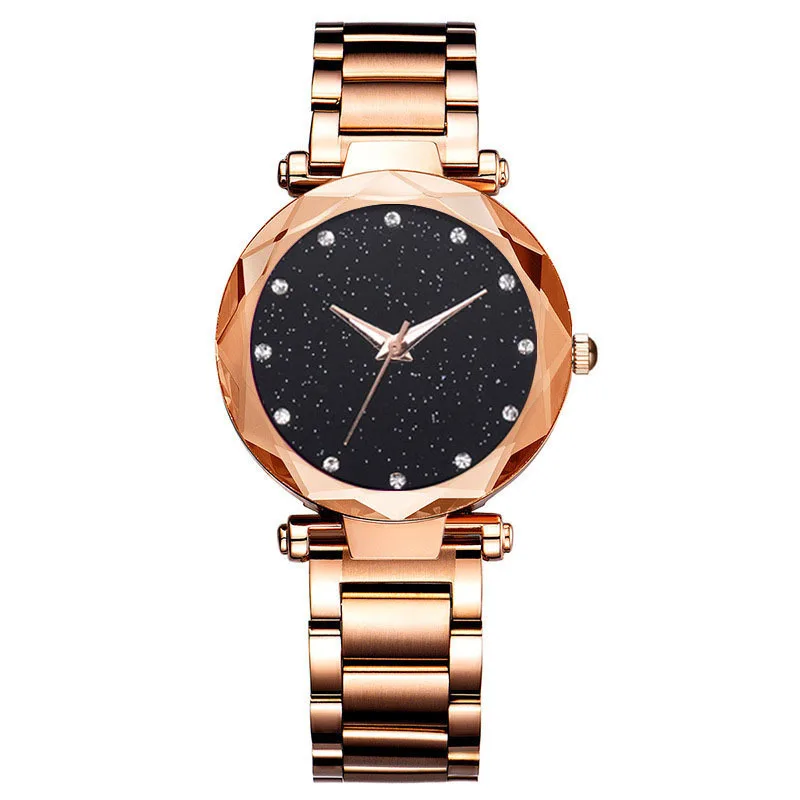 

Plush Women Watches Ladies Magnetic Starry Sky Clock Vogue Diamond Female Quartz Wristwatches relogio feminino Watch damski